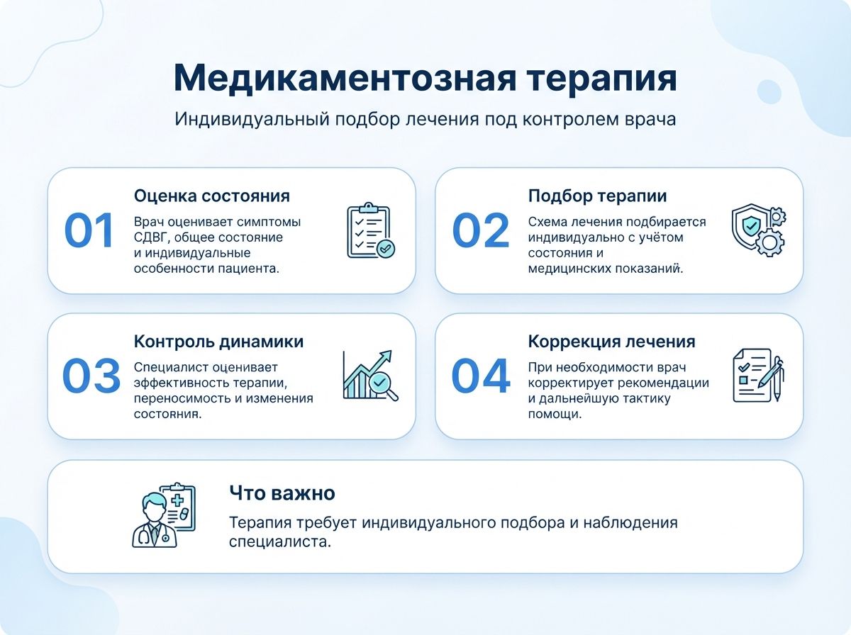 Лечение СДВГ в Приморско-Ахтарске у детей и взрослыхинфографика