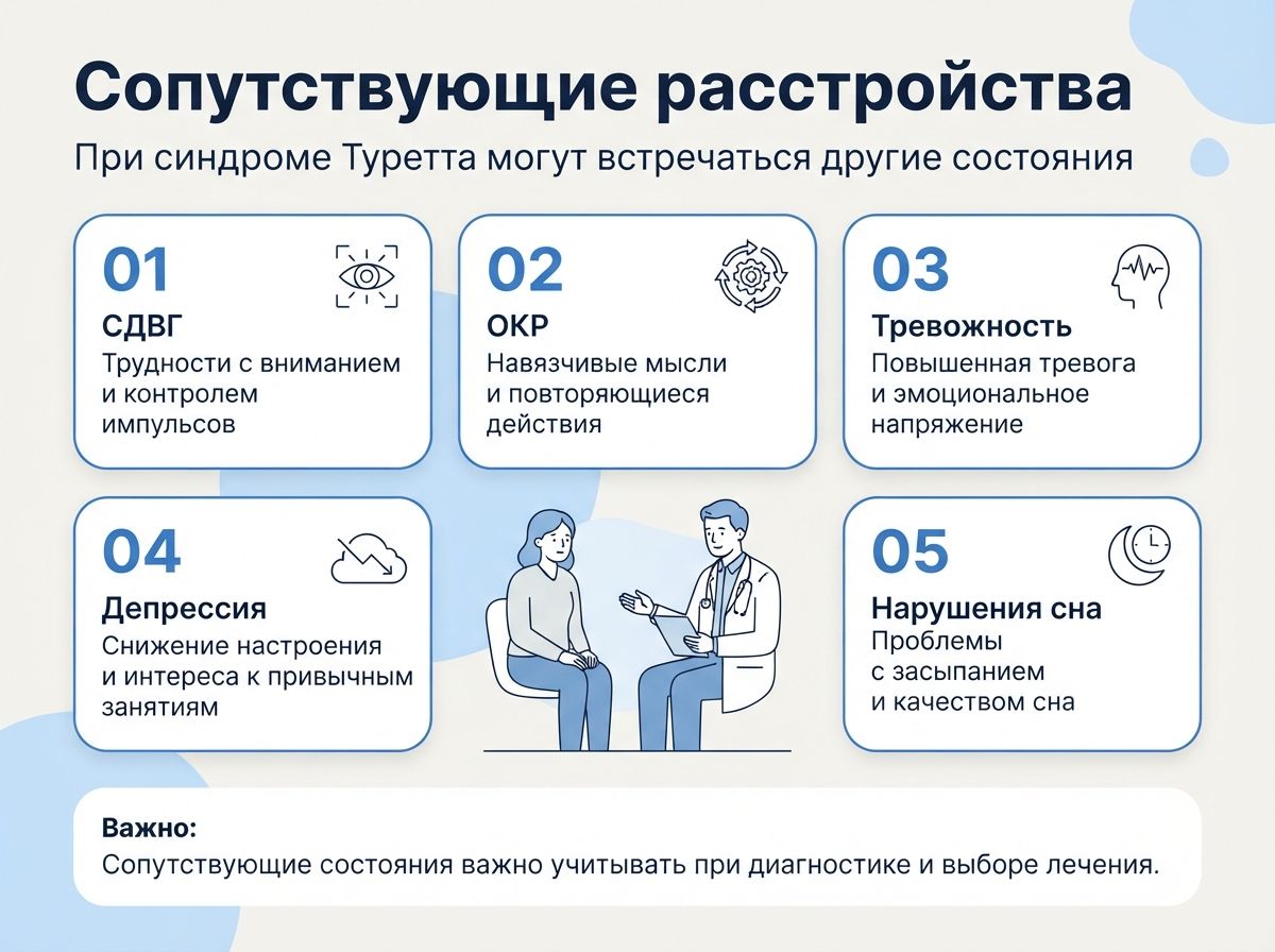 Лечение синдрома Туретта в Приморско-Ахтарске инфографика